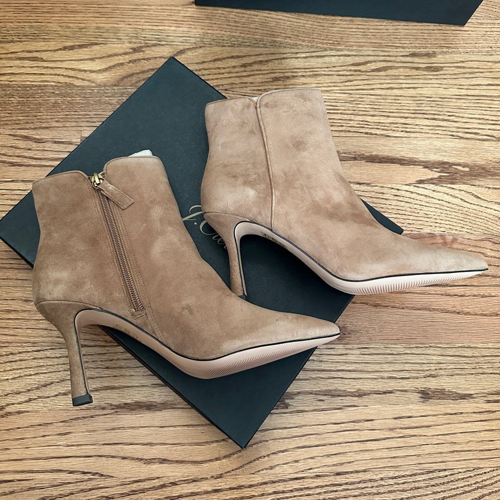 J. Crew Pointed-toe ankle boots in suede - Picture 11 of 12